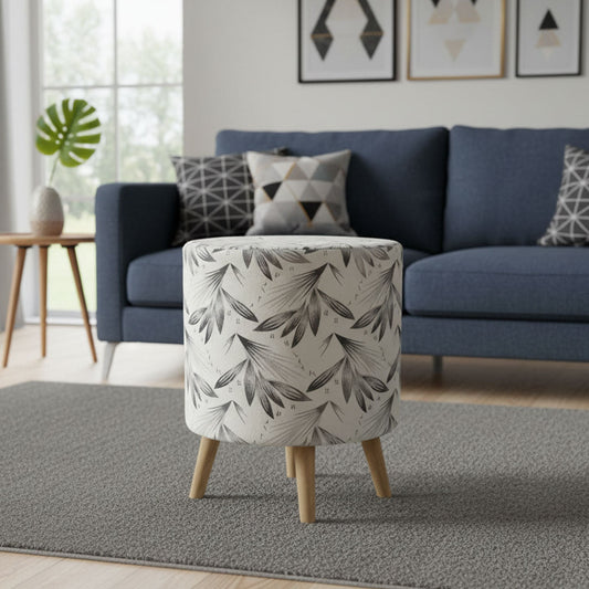 Texture Wooden stool Round Designed