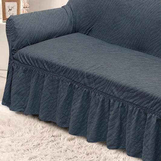 Zebra Sofa Cover Grey