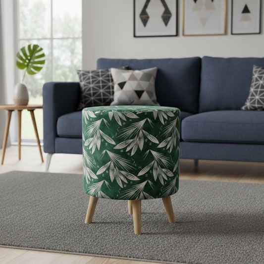 Texture Wooden stool Round Designed