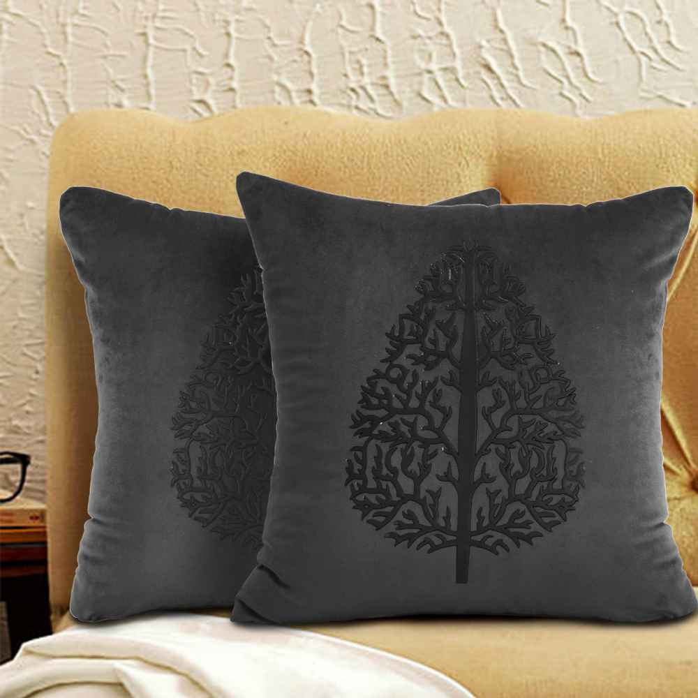 Pack of 2 Luxury Embroidered Cushion - 00117