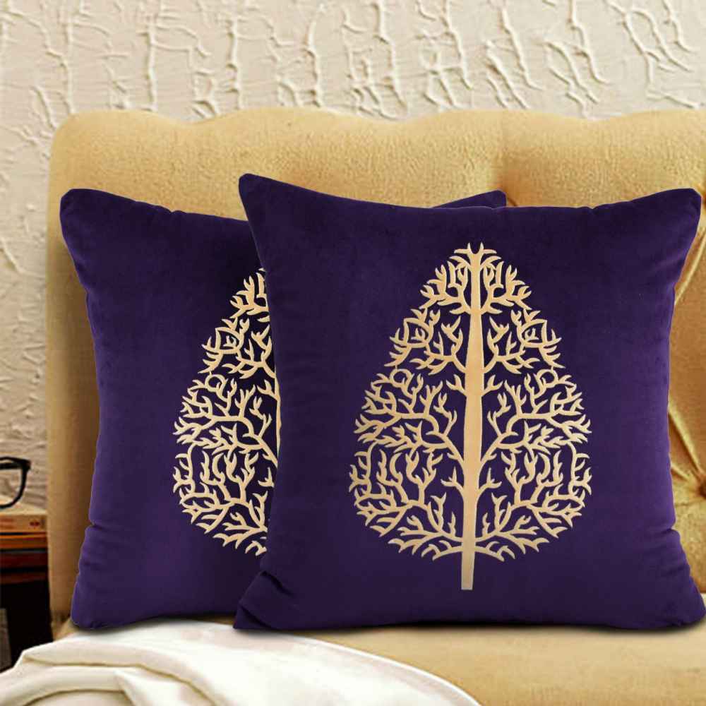 Pack of 2 Luxury Embroidered Cushion - 00127