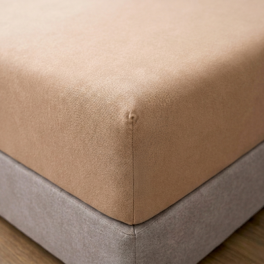 Lycra Jersey Fitted Mattress Cover - Skin