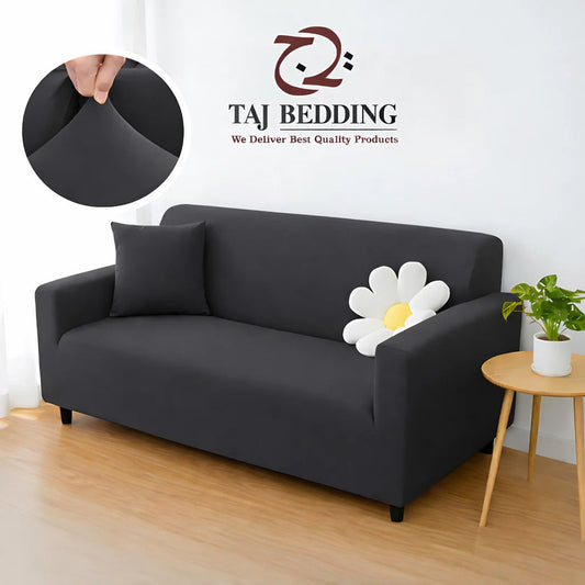 Lycra Jersey Sofa Cover Dark Gray