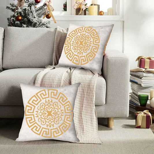 Pack of 2 Luxury Embroidered Cushion - 00147