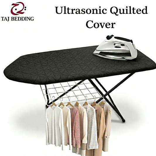 Ultrasonic Quilted Iron Board Cover Customized - Black