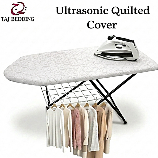 Ultrasonic Quilted Iron Board Cover Customized - White