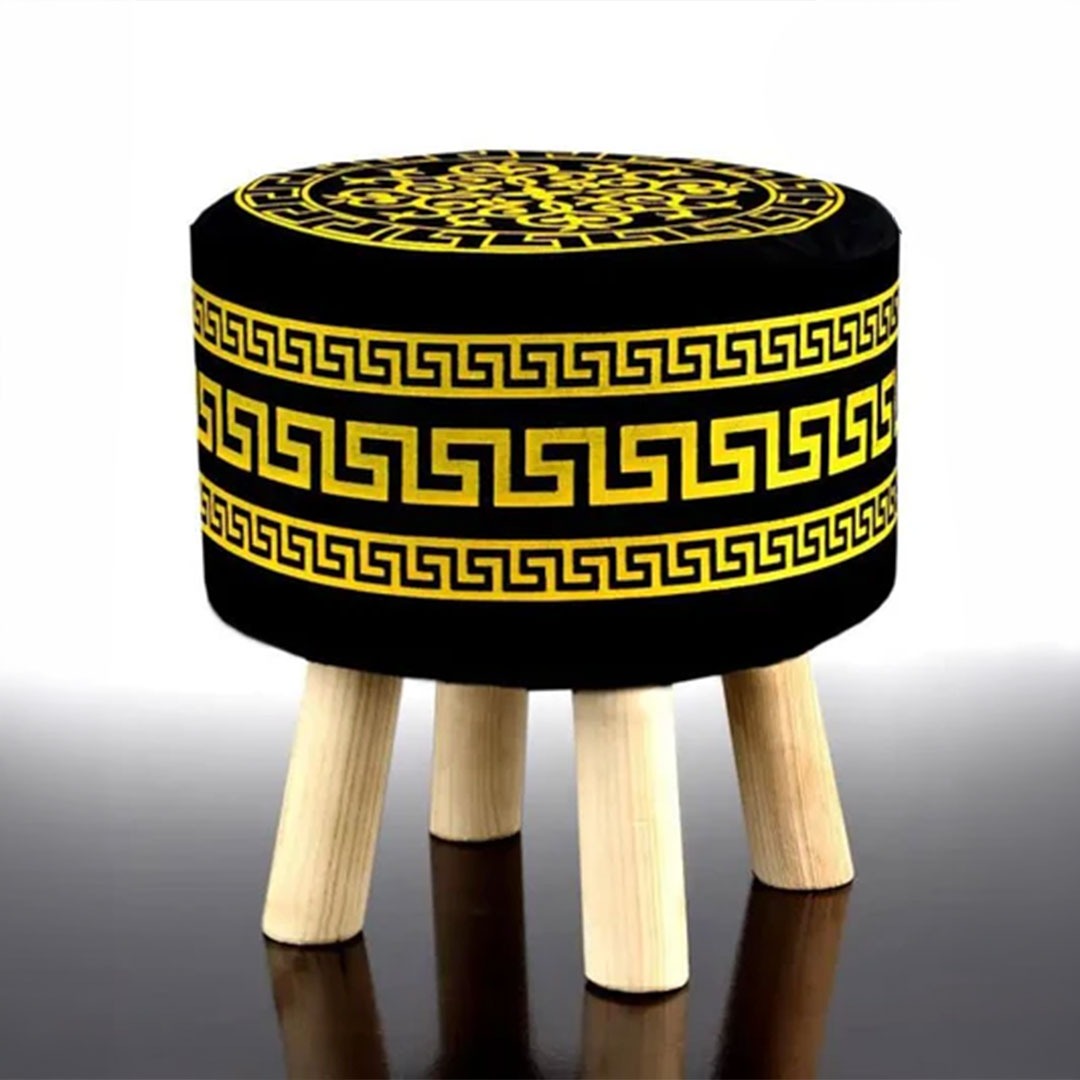 Wooden stool Versace Designed