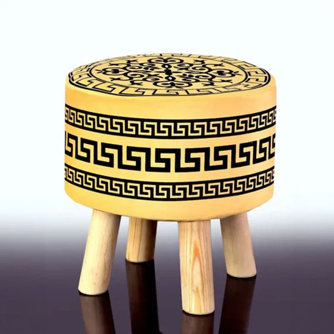 Wooden stool Versace Designed