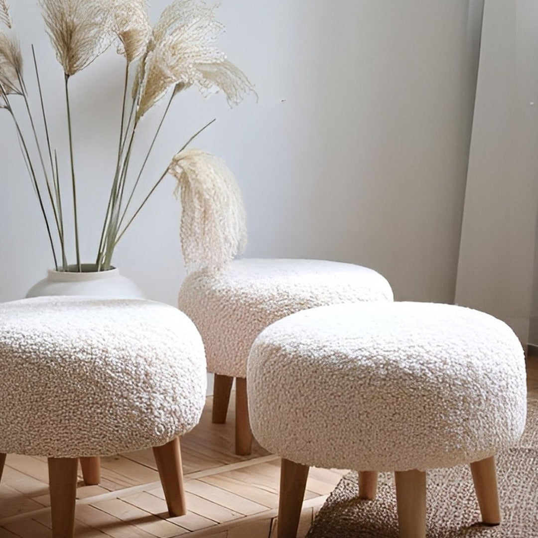 Wooden stool round shape Designed