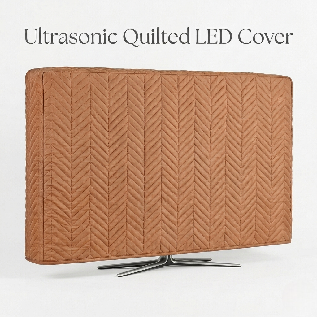Zigzag Ultrasonic Quilted LED Cover Dust Proof - Copper