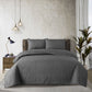 Spiral Vibes 3 Pcs Ultrasonic Bedspread - Dark Grey