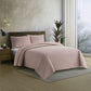 Spiral Vibes  3 Pcs Ultrasonic Bedspread - Peach