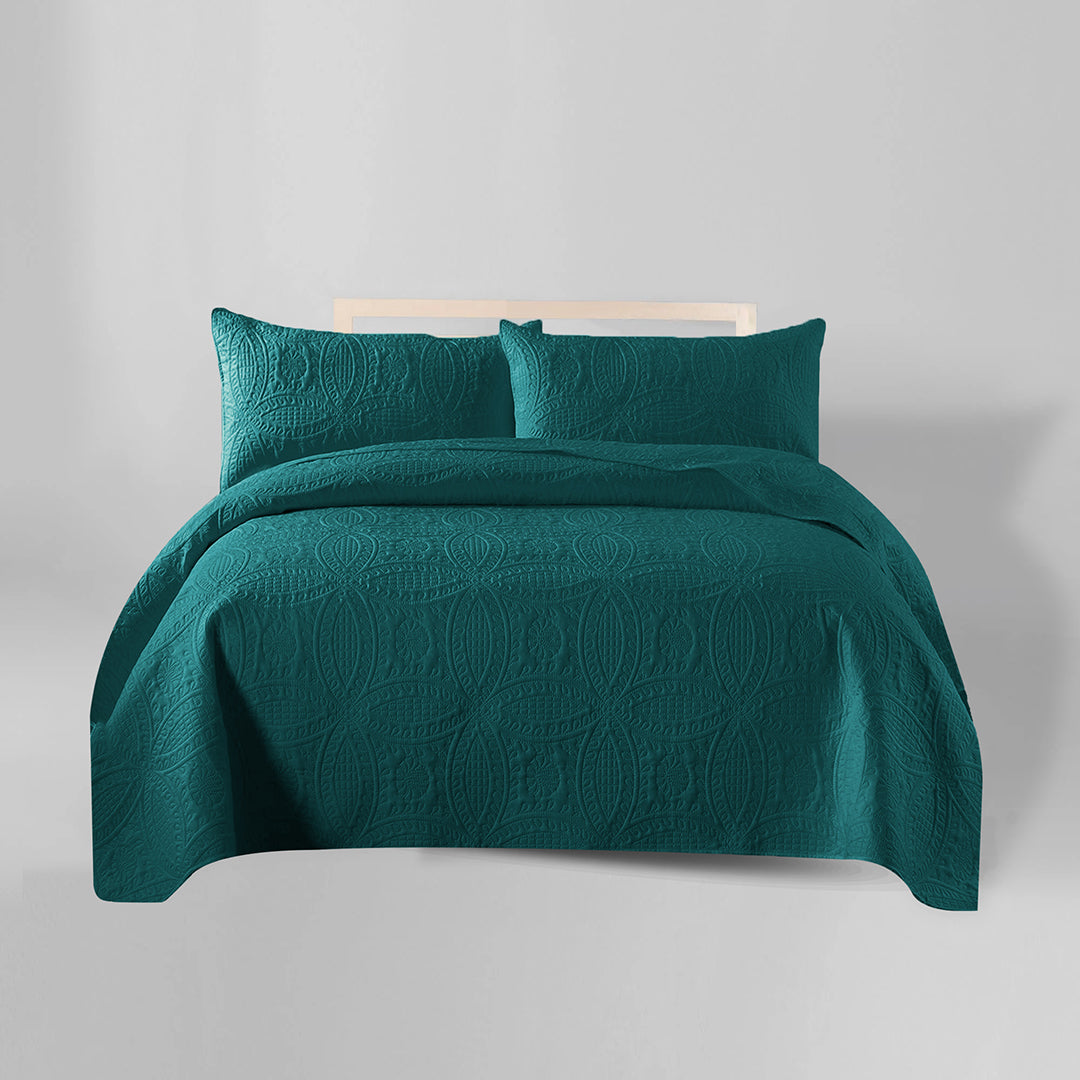 3 Pcs Ultrasonic Bedspread - Zink (007)