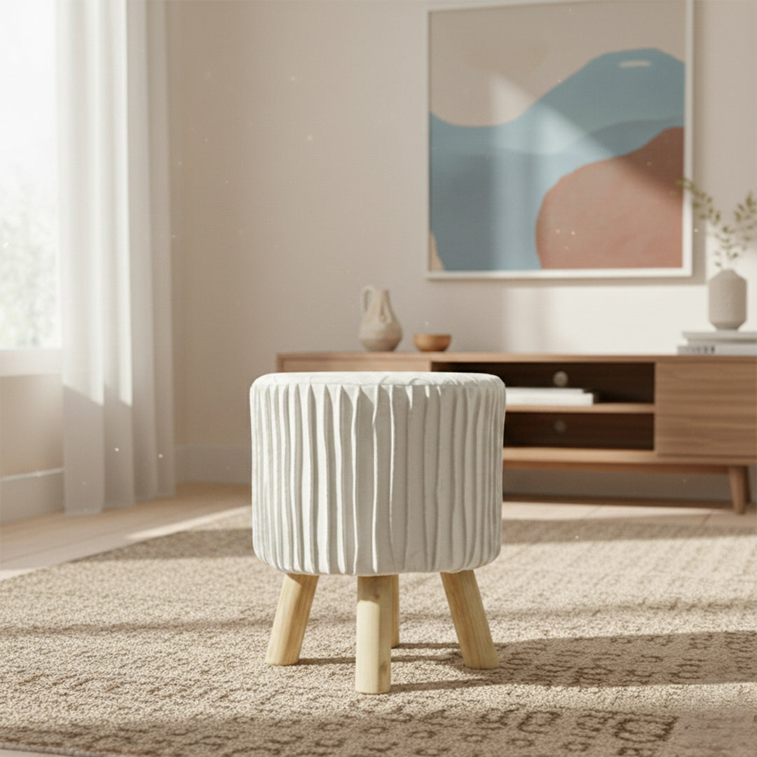 Wooden stool round shape Designed
