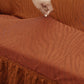 Zebra Sofa Cover Copper Brown