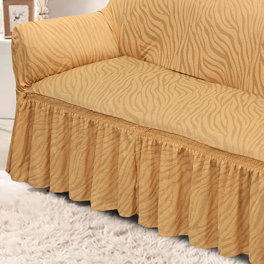 Zebra Sofa Cover Skin Golden
