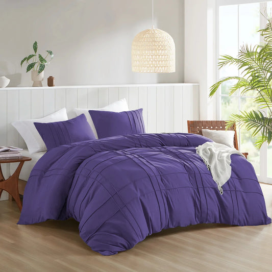 Luxury Double Pleat Duvet Cover Set 6 Pcs  (081)
