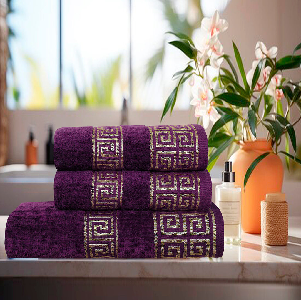 Versatile Jacquard Towel Magenta