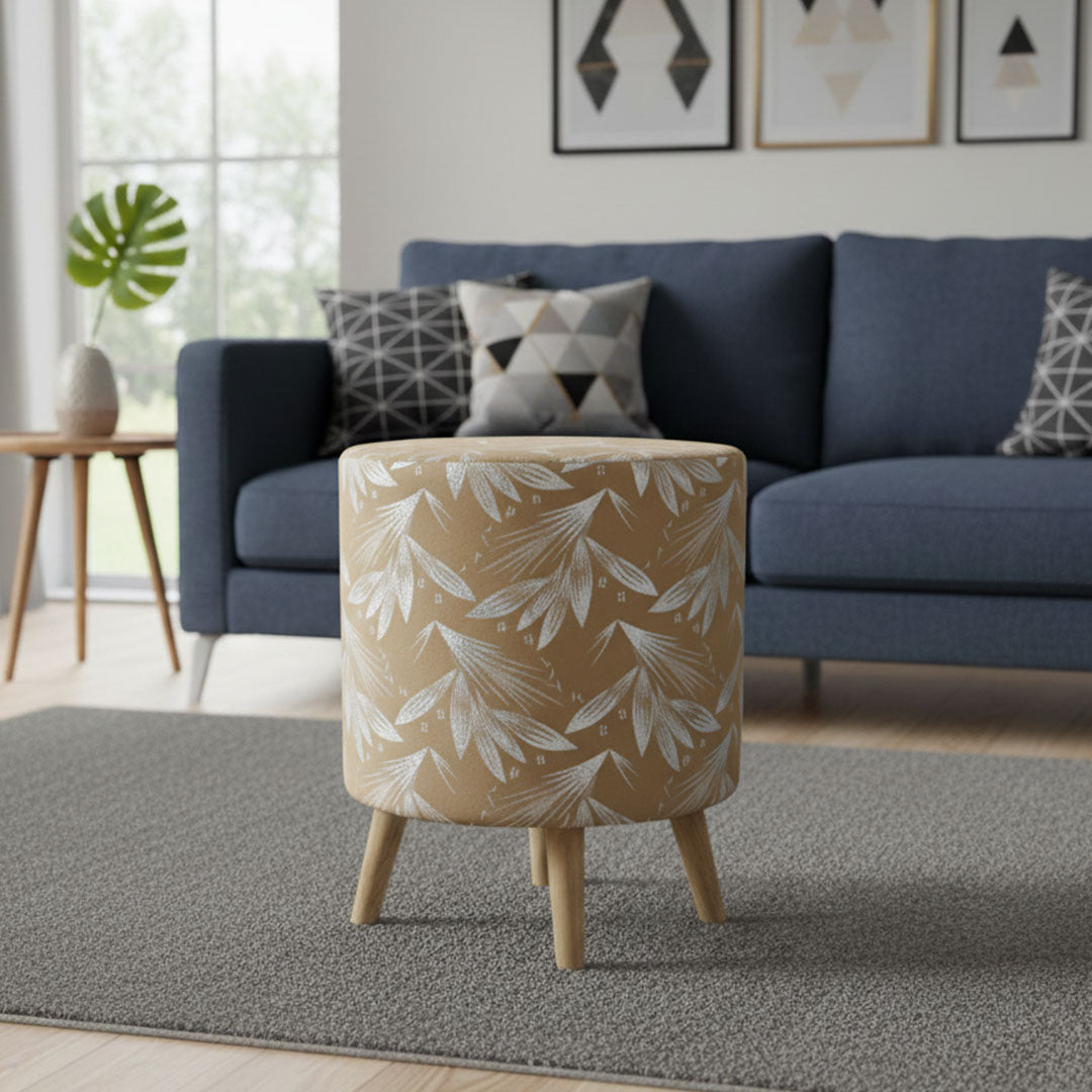 Texture Wooden stool Round Designed