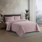 Spiral Vibes 3 Pcs Ultrasonic Bedspread - Blush Pink