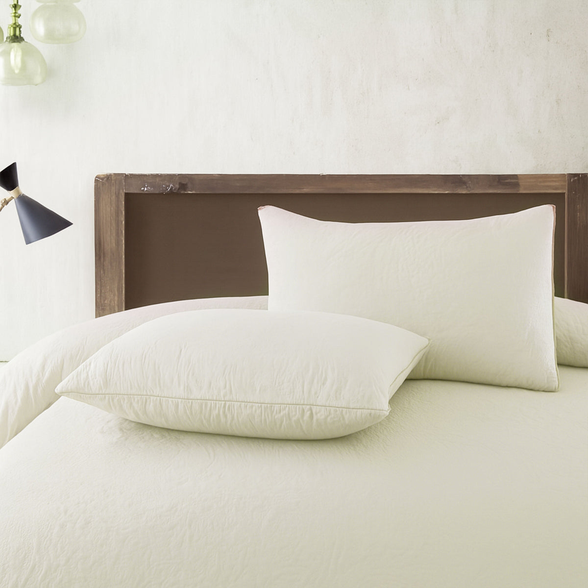 Spiral Vibes 3 Pcs Ultrasonic Bedspread - Cream