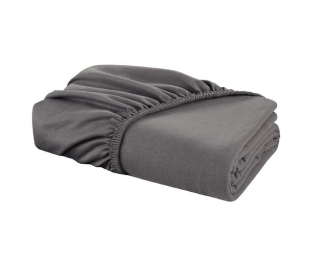 Lycra Jersey Fitted Mattress Cover - Dark Grey