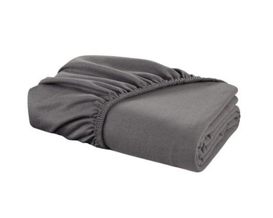 Lycra Jersey Fitted Mattress Cover - Dark Grey