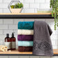 Damask Jacquard Towel Chocolate