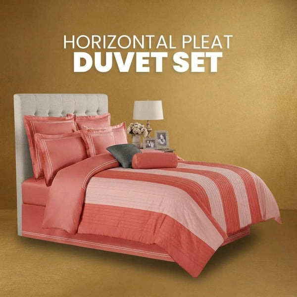 Luxury Horizontal Pleated Duvet Set