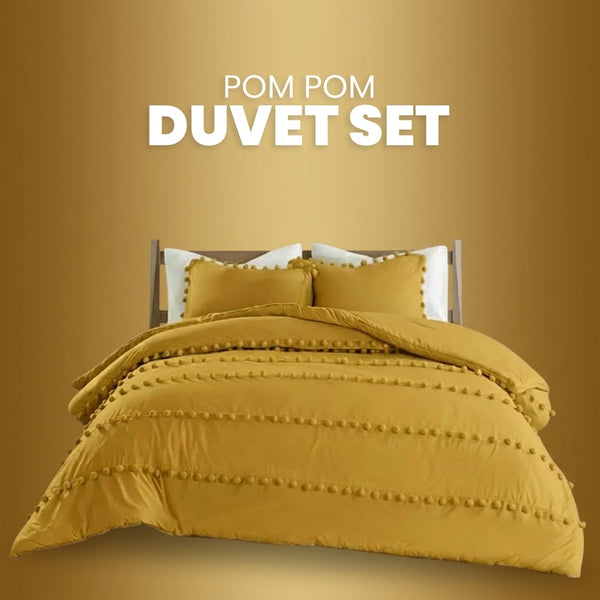 Luxury Horizontal Pleated Duvet Set
