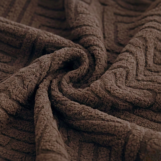 China Mazed Sofa Cover Brown