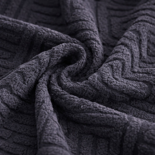 China Mazed Sofa Cover Dark Gray