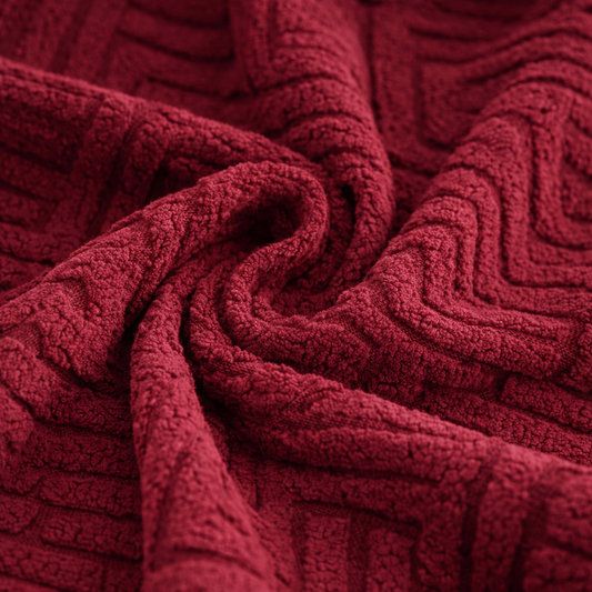 China Mazed Sofa Cover Maroon