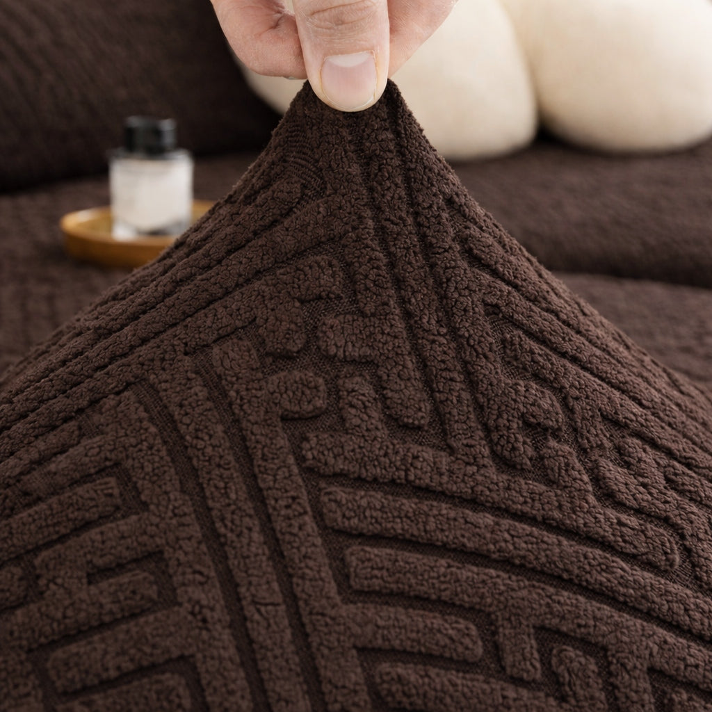 China Mazed Sofa Cum Bed Cover Brown