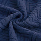 China Mazed Sofa Cum Bed Cover Navy Blue