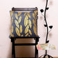 Metallic Feather Style Velvet Cushion Cover - Grey