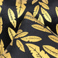 Metallic Feather Style Velvet Cushion Cover - Black