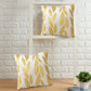 Metallic Feather Style Velvet Cushion Cover - Off White