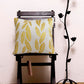 Metallic Feather Style Velvet Cushion Cover - Off White
