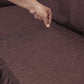Fitted Zebra Sofa Cover Dark Brown