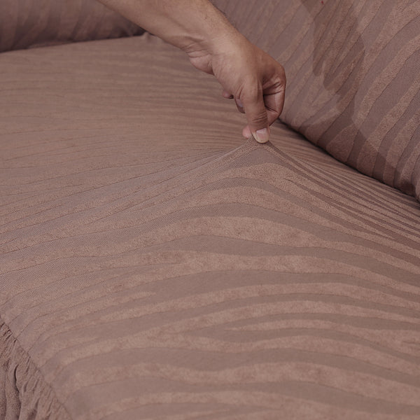 Fitted Zebra Sofa Cover Mouse Skin