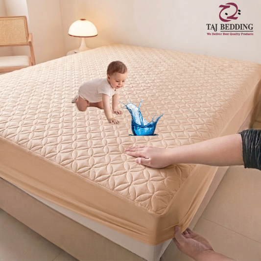 King Ultrasonic Microfiber Waterproof Mattress Protector Skin