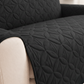 L Shape Ultrasonic Quilted Sofa Covers Black