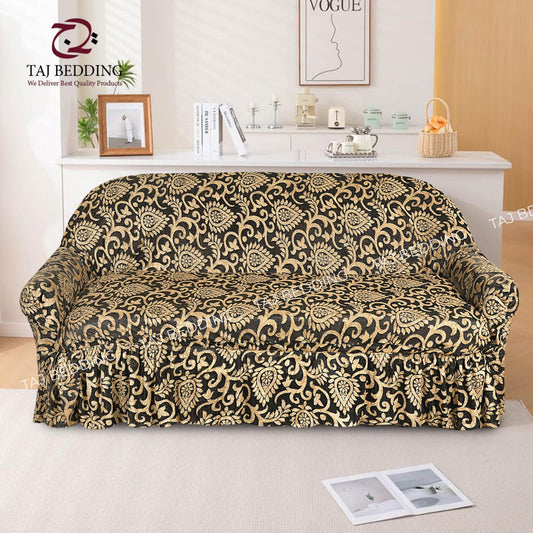 Luxury Embossed Jacquard Sofa Cover Skin