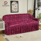 Luxury Embossed Jacquard Sofa Cover Maroon