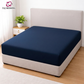 Lycra Jersey Fitted Mattress Cover - Blue
