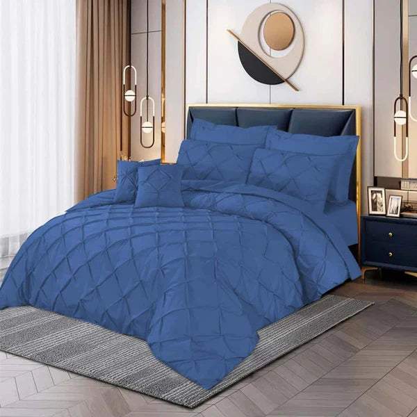 Pintuck Duvet Set - Sky Blue (050)