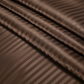 Premium Striped Fitted Bedsheet Set Chocolate Brown - King Size