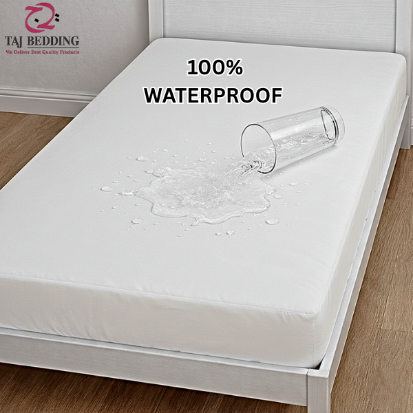 Single Waterproof Mattress Cover White