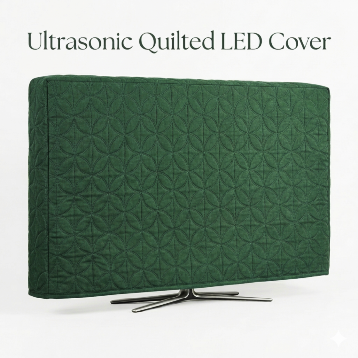 Ultrasonic Quilted LED Cover Dust Proof - Green